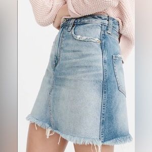 Never worn Abercrombie two toned jean skirt